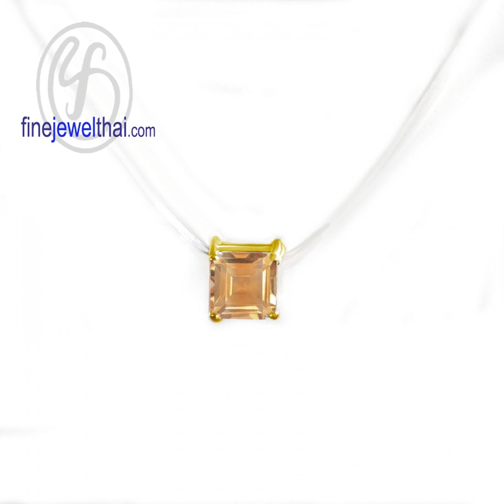 finejewelthai-จี้ซิทริน-ซิทริน-จี้พลอย-พลอยประจำเดือนเกิด-citrine-silver-pendant-birthstone-p1088ct00-ราคาต่อชิ้น