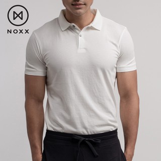 ภาพหน้าปกสินค้าNoxx Polo T-shirt: เสื้อยืด โปโล สีขาว White ที่เกี่ยวข้อง