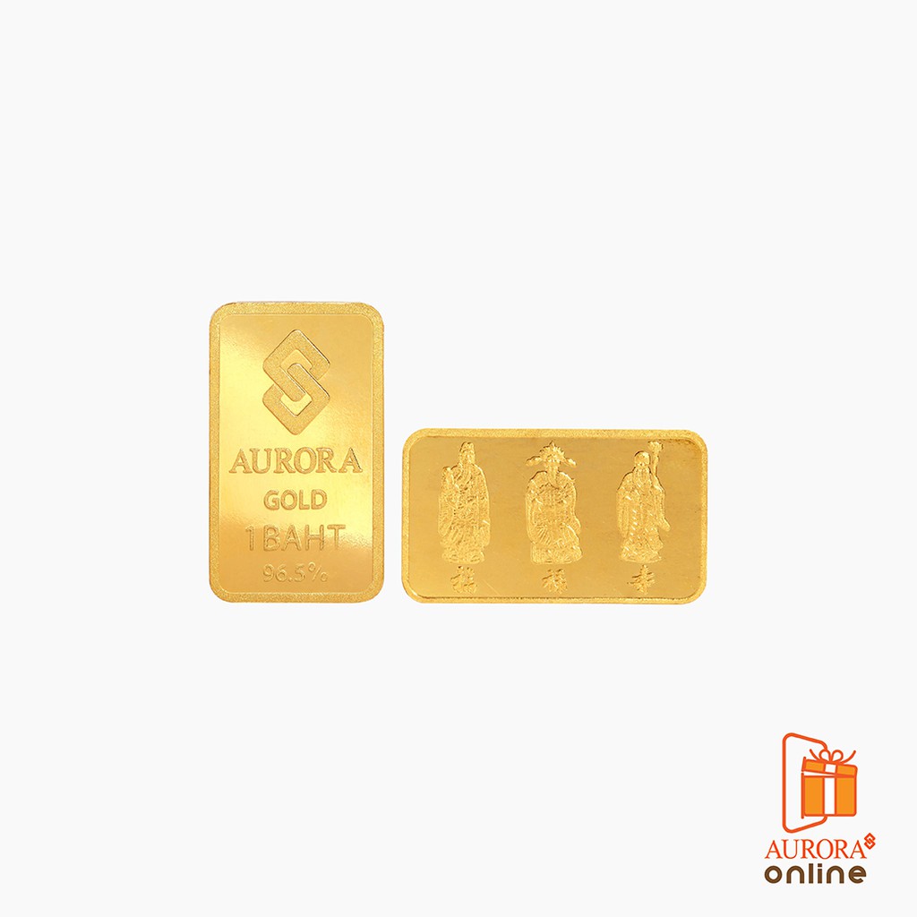 ภาพหน้าปกสินค้าAURORA ทองคำ / ทองคำแท่ง / ทองแผ่น 1 บาท ทอง 96.5 % *ของแท้*