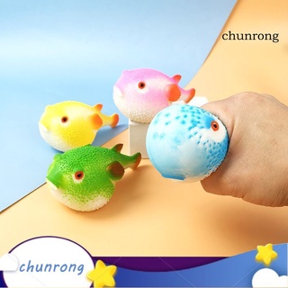Cr-ของเล่นบีบ รูปปลาปักเป้า อเนกประสงค์ น้ําหนักเบา กันฉีกขาด ของเล่นเพื่อความผ่อนคลาย