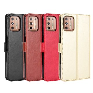 เคสโทรศัพท์หนังฝาพับพร้อมช่องใส่บัตรสําหรับ Motorola Moto G9Plus Moto G9Plus