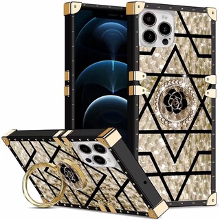 Samsung Galaxy M53 M33 M23 F23 A23 A03 A73 A53 A33 A13 A12 Fashion Luxury Gold Glitter Garland Square Shockproof Phone Case