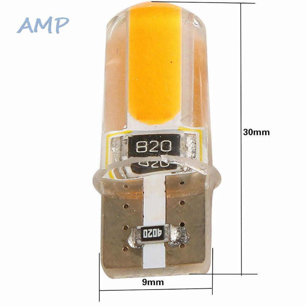 หลอดไฟ-t10-194-168-w5w-cob-led-canbus-สีเหลืองอําพันสําหรับรถยนต์-4-ชิ้น
