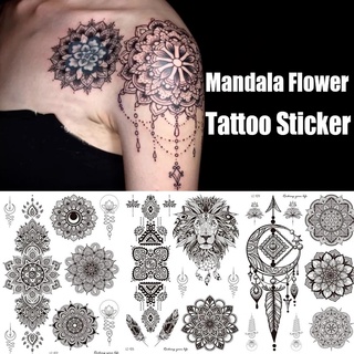 ภาพหน้าปกสินค้าFemale Waterproof Temptation Mandala Pattern Tattoo Sticker ที่เกี่ยวข้อง