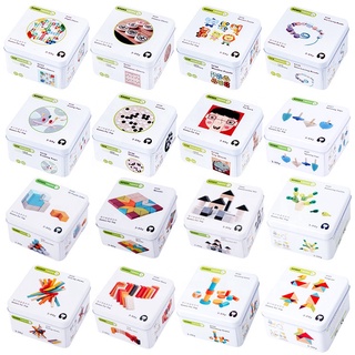 ของเล่นไม้ จิ๊กซอว์ ตัวต่อ เสริมสร้างพัฒนาการ พร้อมกล่อง มีทั้งหมด 11 แบบ