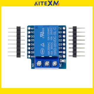 One Channel Wemos D1 โมดูลรีเลย์ขนาดมินิ Wemos D1 สําหรับ Esp8266 บอร์ดพัฒนา 1 Channel