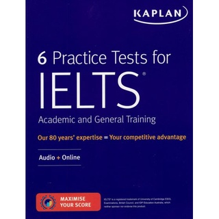 DKTODAY หนังสือ Kaplan 6 Practice Tests for IELTS Academic and General Training