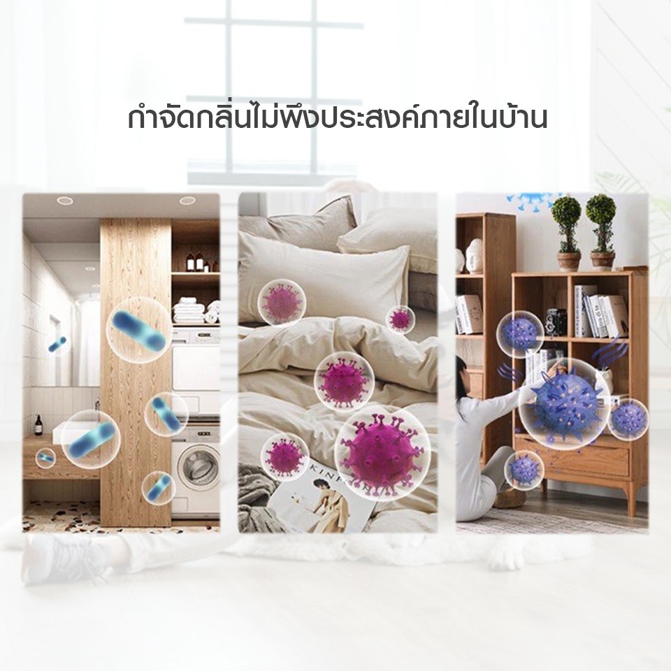 ภาพสินค้าBoomBoom air purifier เครื่องฟอกอากาศ เครื่องกำจัดกลิ่น เครื่องดับกลิ่นอัตโนมัติ เครื่องดับกลิ่นฉี่สัตว์เลี้ยง PM จากร้าน boomboom.m บน Shopee ภาพที่ 5