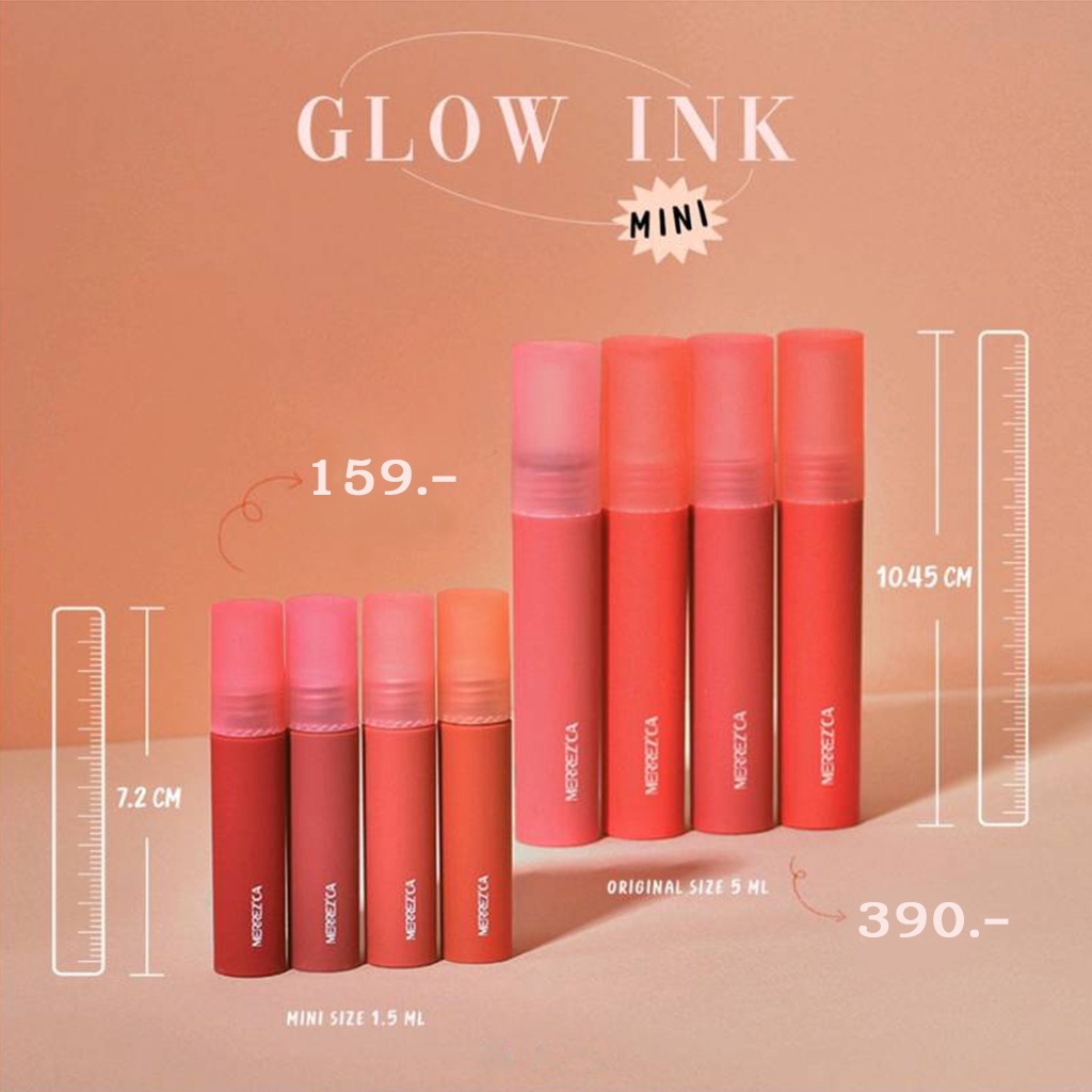 ภาพหน้าปกสินค้าMerrez'ca Glow Ink Color Lip Tint มี 12 สี ให้เลือก ลิปทินต์ ปากชุ่มฉ่ำ