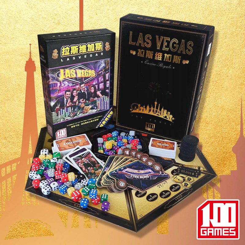 Board Game Las Vegas Luxury Royal Edition Game with Las Vegas Avenue ...