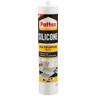 PATTEX 280ML WHITE NON-ACETIC SILICO ซิลิโคนชนิดไร้กรด PATTEX PT-19 280 มล. สีขาว วัสดุประสานและอุดรอยรั่ว เคมีภัณฑ์ก่อส