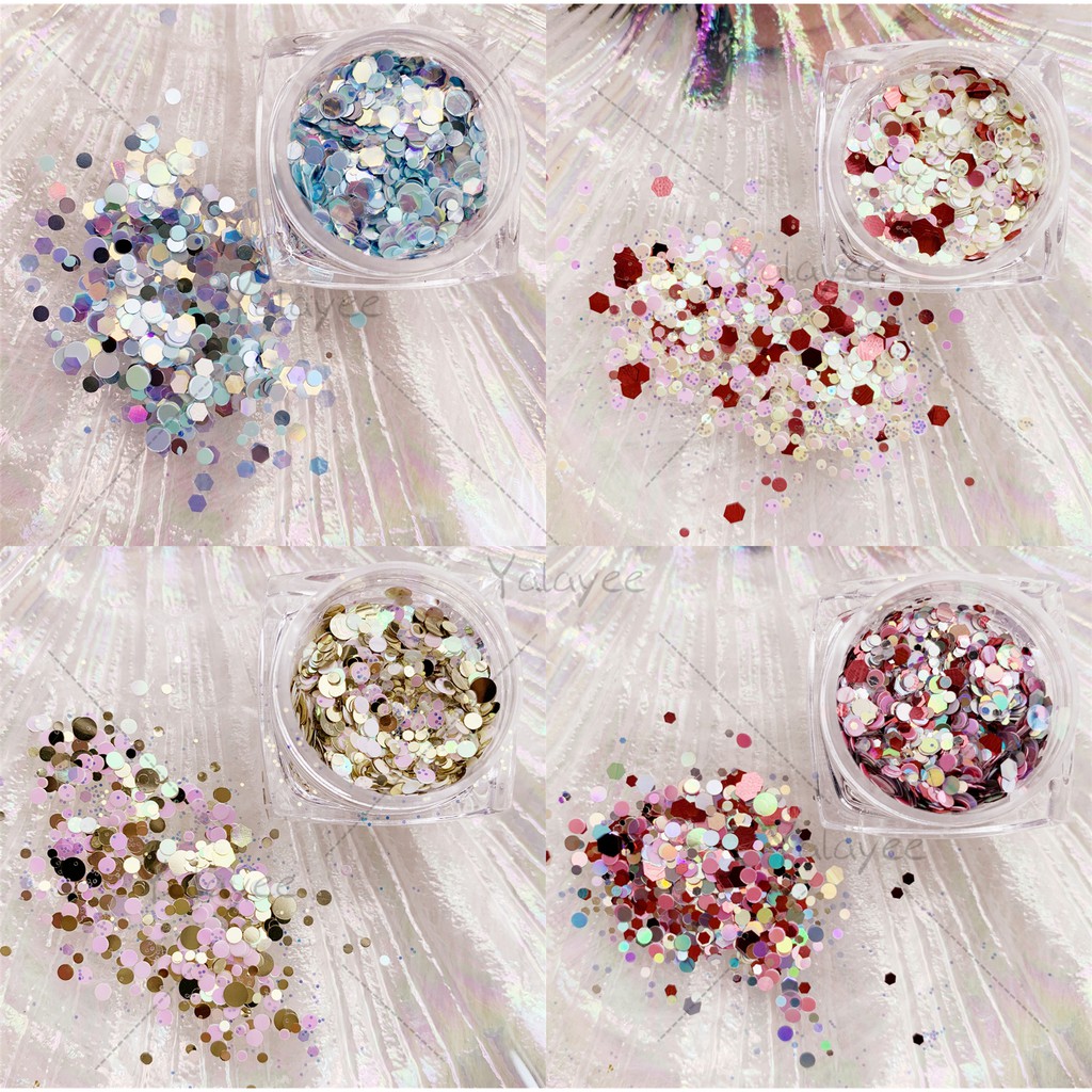 ya-yalayee-manicure-sequins-เลื่อม-ทรงกลม-สีแคนดี้-คละขนาด