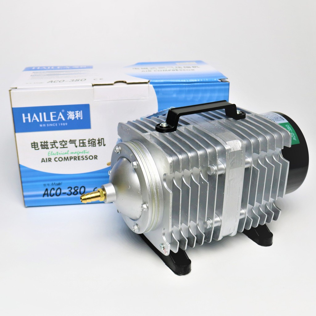 ปั๊มลมลูกสูบ HAILEA ACO-380 (ปั๊มออกซิเจน ต่อได้หลายหัวทราย) | Shopee ...