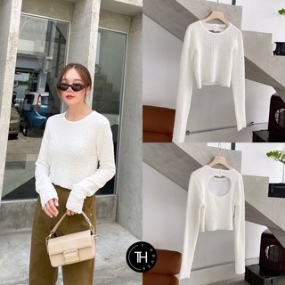 พร้อมส่ง14.03.21🥃เสื้อแขนยาว ผ้ามีแท๊กเจอร์ในตัว ผ้าดีงามมากกก ด้านหลังดีเทลเว้าเล็กๆ เพิ่มความ