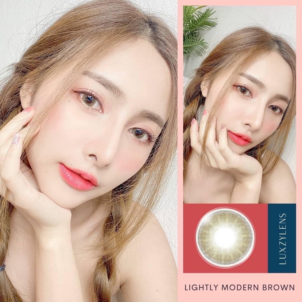 คอนแทคเลนส์-lightly-modern-brown-gray-luxzylens-ขนาดมินิ-ขายดี