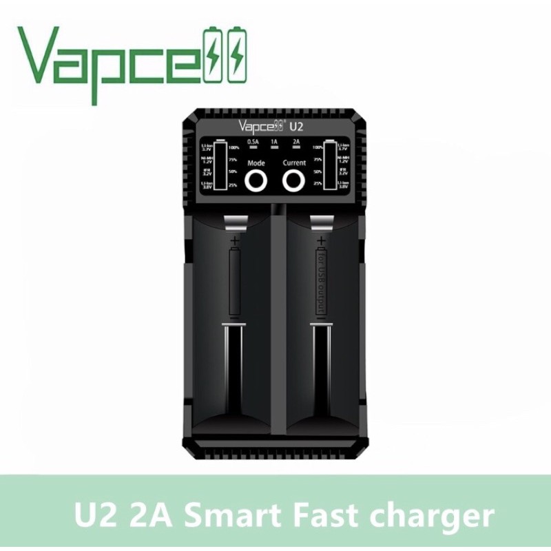 vapcell-u2-เครื่องชาร์จถ่านอัตโนมัติ-ของแท้