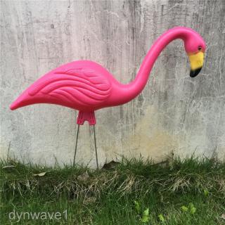 [DYNWAVE1] Plastic Ornament Pink Flamingo Outdoor Garden Lawn Animal Craft Party Decor