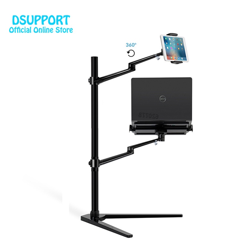 UP-8AA Multifunction 3 in1 Computer Floor Stand forLaptop/Tablet PC ...