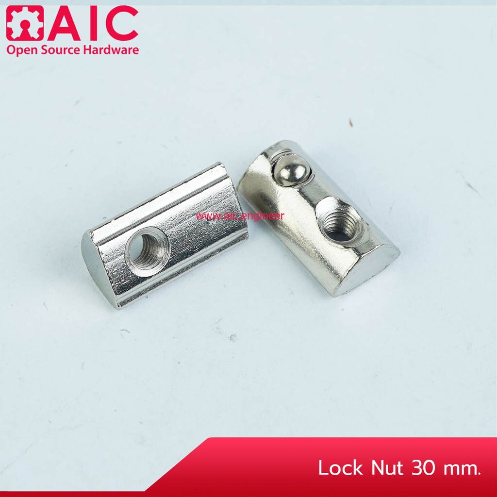 lock-nut-20-30-40mm-m3-8-แพ็ค-10-ชิ้น-ตัวล็อค-aic-ผู้นำด้านอุปกรณ์ทางวิศวกรรม