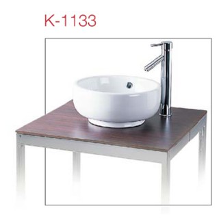 K-1133 ( K-17566X )  อ่างล้างหน้าแบบวางบนเคาน์เตอร์ ทรงกลม สีขาว - KARAT