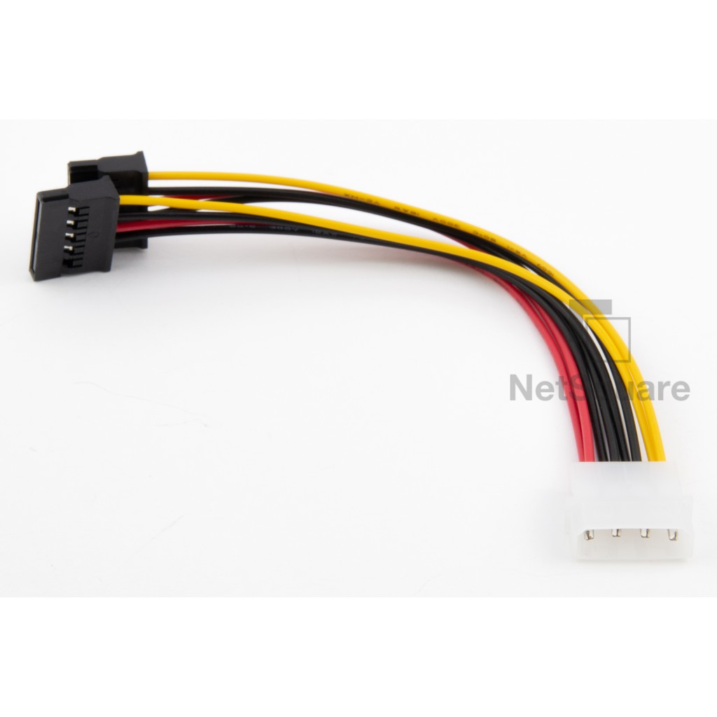 ภาพสินค้า4-Pin IDE Molex Male to Dual SATA 15-Pin Y Splitter Female HDD Power Adapter Cable สาย จากร้าน tewichtete31 บน Shopee ภาพที่ 4