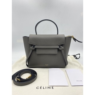 Used like newwww celine nano beltbag grey y.18