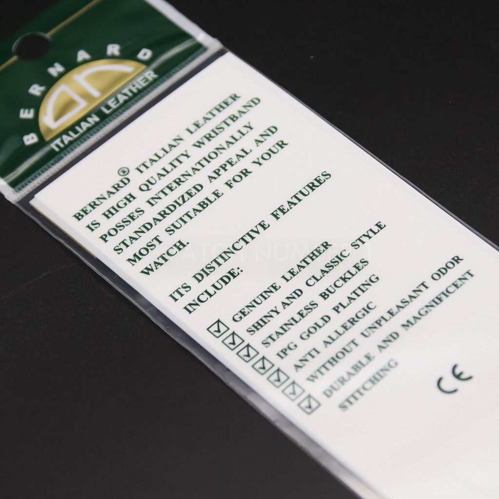 สายนาฬิกาหนังแท้ BERNARD + Spring Bar จากประเทศอีตาลี เย็บด้ายสีขาว ...