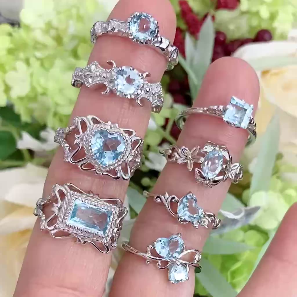 แหวนพลอยบลูโทพาซ-แหวนพลอยสีฟ้าใส-แหวนเงินแท้พลอยแท้-blue-topaz-ring