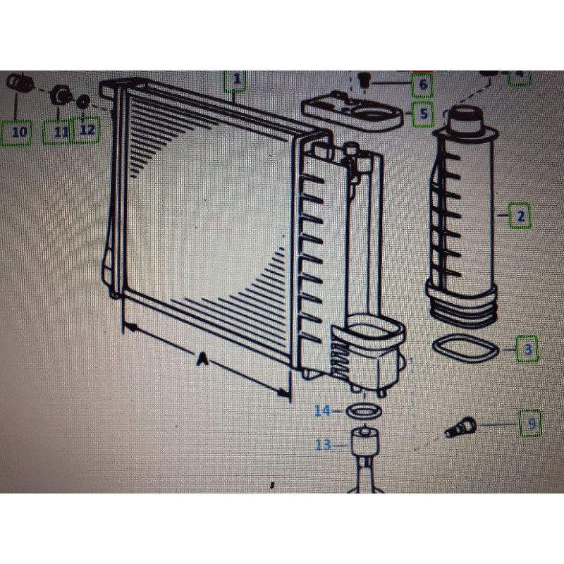 หม้อน้ำbmw E30 E36 Z3 เครื่อง M40 M42 M43 M44 M50 M52 Radiator part no ...