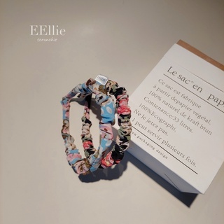 EEllie hairband  ที่คาดผม คาดผมน่ารักแบบผ้า คาดผมสำหรับผู้หญิงรุ่น Rose สีฟ้า