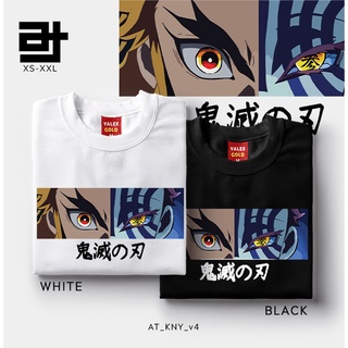 เสื้อยืด AvidiTee AT Kimetsu no Yaiba Demon Slayer Manga Anime v4 Rengoku Unisex TShirt for Men and Women ใส่สบายๆ