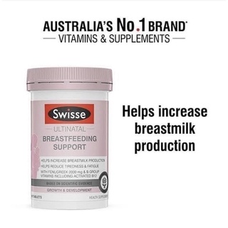 รูปภาพขนาดย่อของสวิสไวตามิน Swisse Breastfeeding บำรุงนำ้นมแม่ ร้านคนไทย นำเข้าจากออสเตรเลียลองเช็คราคา