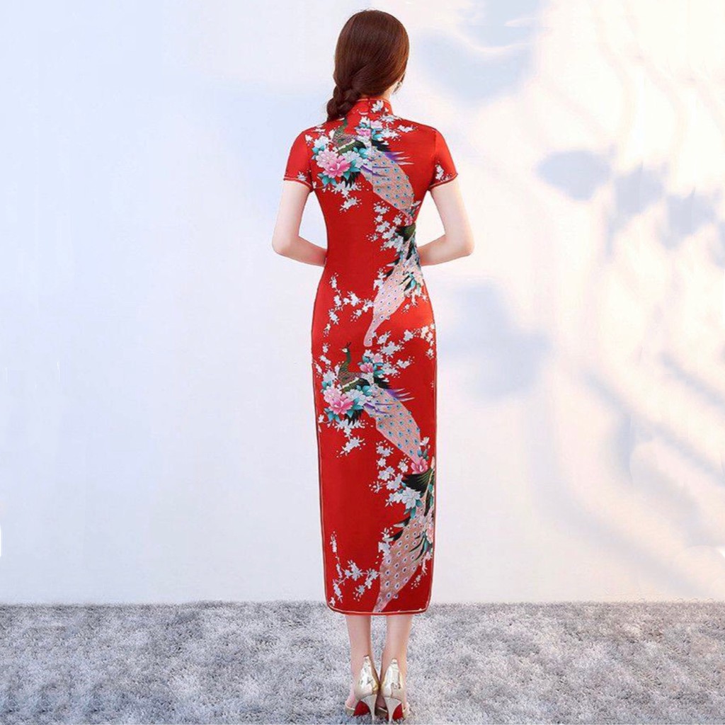 ภาพสินค้าqipao-3เดรสกี่เพ้า ชุดกี่เพ้า สำหรับวันตรุษจีน เดรสออกงาน สไตล์จีน เดรสยาว วินเทจ Cheongsam แฟชั่นผู้หญิง จากร้าน ttoshop บน Shopee ภาพที่ 3