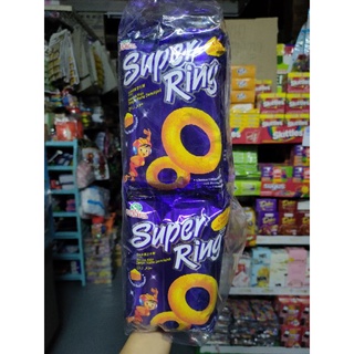 Supering ขนมชีสวงแหวน ซุปเปอร์ริง 60g (แพ็ค 10 ซองใหญ่)