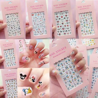 Nail Sticker แบบยาว สติ๊กเกอร์ติดเล็บ เปลี่ยนได้บ่อย หน้าเล็บไม่เสีย สติกเกอร์ ติดเล็บ แปะเล็บ เล็บ ติดทน น่ารัา ลายสวย