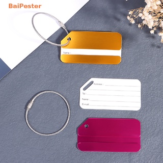 [BaiPester] Travel Luggage Tags Baggage Name Tags Suitcase Luggage Tag Travel Accessories