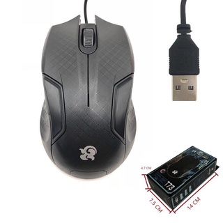 MOUSE USB รุ่น T73 เมาส์ มีสายใช้งานง่าย เสียบแล้วใช้ได้เลย