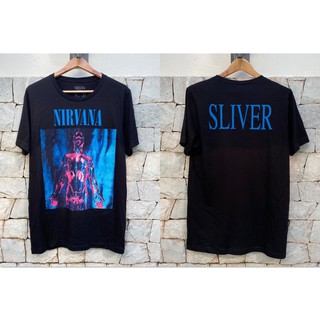 📌พร้อมส่ง 📌  เสื้อวง Nirvana Sliver รับประกันแท้ 100% นำเข้าจาก USAS-5XL