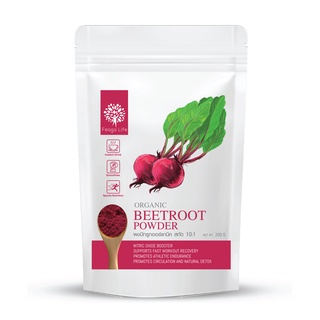 ภาพหน้าปกสินค้าผงบีทรูท Pre-workout สำหรับนักกีฬา Organic Beetroot Powder ยี่ห้อ Feaga Life 200 กรัม ที่เกี่ยวข้อง