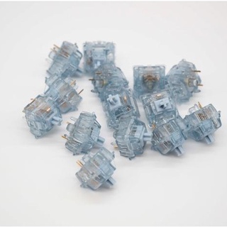 สินค้า [Tactile] Cerulean Switch by Durock สวิทช์สองจังหวะสีฟ้าใส น้ำหนัก 65g ใช้ Stem เหมือน Mx Clear มี Pre-Lubed บางๆ
