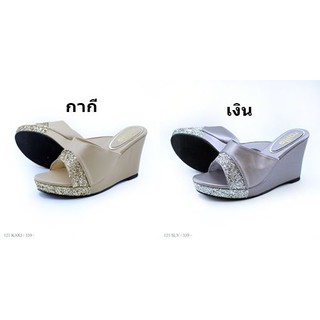 รองเท้า Milla รุ่น 121 สี กากี เงิน