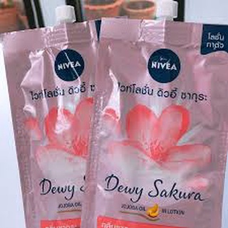 NIVEA Dewy Sakura White Lotion นีเวีย ดิวอี้ ซากุระ ไวท์ โลชั่น 30 มล. ไวท์โลชั่น ตัวหอม