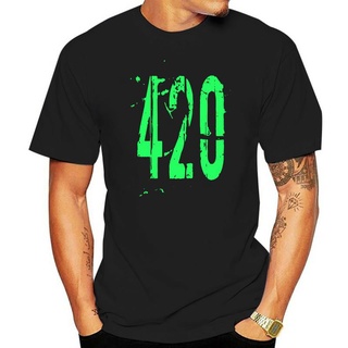 420 Four Twenty 420 Weed เสื้อยืด ผ้าฝ้าย แขนสั้น โอเวอร์ไซซ์ ไซซ์ S-5XL การย่น แฟชั่นฤดูใบไม้ผลิ สําหรับผู้ชายS-5XL