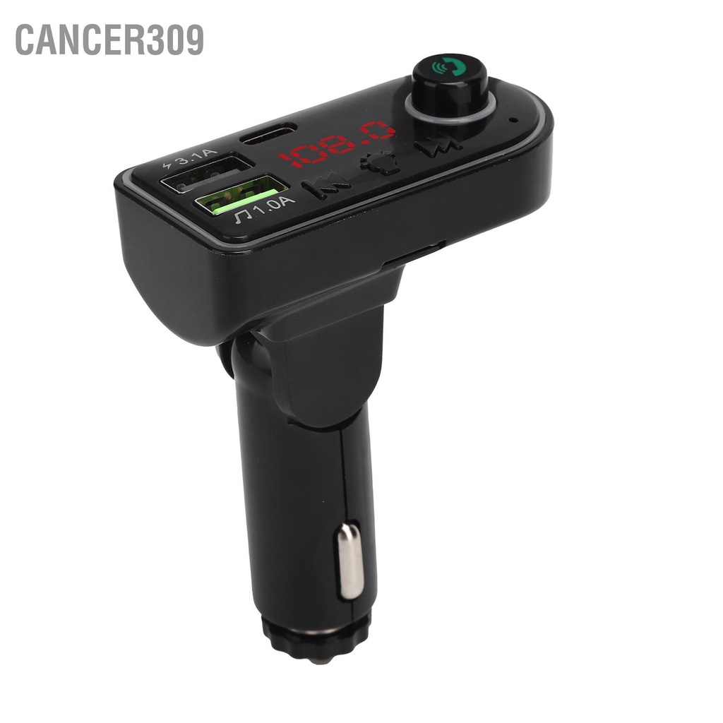 cancer309-เครื่องเล่น-mp3-fm-บลูทูธ-ชาร์จ-usb-พร้อมหน้าจอ-led-สําหรับรถยนต์