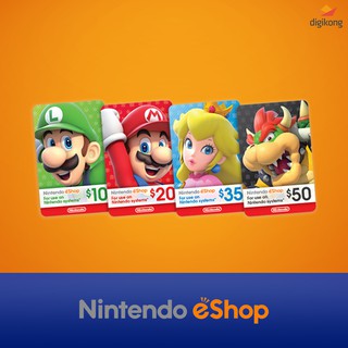 ภาพขนาดย่อของภาพหน้าปกสินค้าNintendo Switch eShop 10  20  35  50 (US Store) จากร้าน digikong บน Shopee