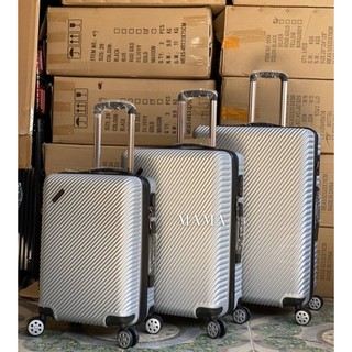 กระเป๋าเดินทาง กระเป๋าเดินทางล้อลาก รุ่นซิป แข็งแรงทนทาน ซิป 2 ชั้น กันกรีด + ซิปขยาย ขยายเพิ่มได้ รุ่นBKK019