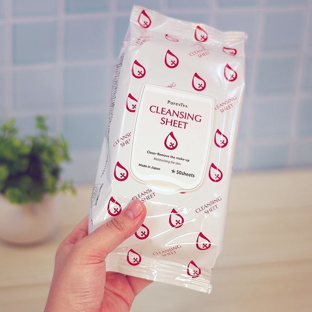 purevivi-cleansing-sheet-เพียววีวี่-คลีนซิ่งชีท-แผ่นเช็ดทำความสะอาดผิวหน้าและเช็ดเครื่องสำอาง