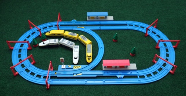 รถไฟtomyแบบชินคันเซนพร้อมรางtomy-ของแท้