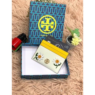 กระเป๋าใส่บัตร ‪Tory Burch Flower Card Holder