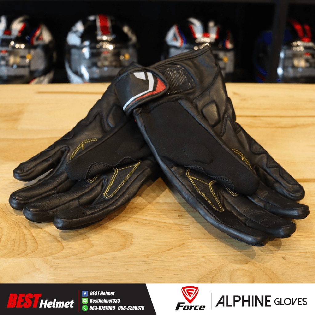 ถุงมือforce-รุ่น-alpine-black-red